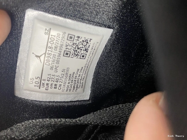 Kicktheory Black DB9818-001 Triple Retro SD Jordan 6 (W) 0730